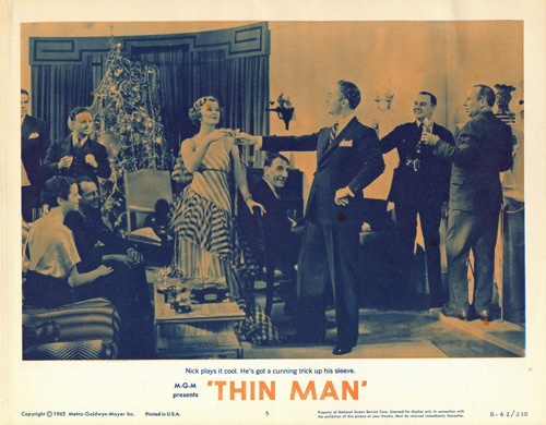 the thin man title lobby card re-release lobby card 5