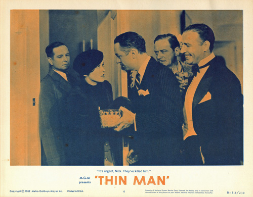 the thin man lobby card re-release lobby card 6