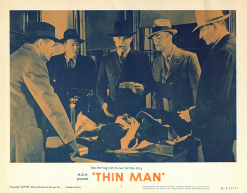 the thin man title lobby card re-release lobby card 7