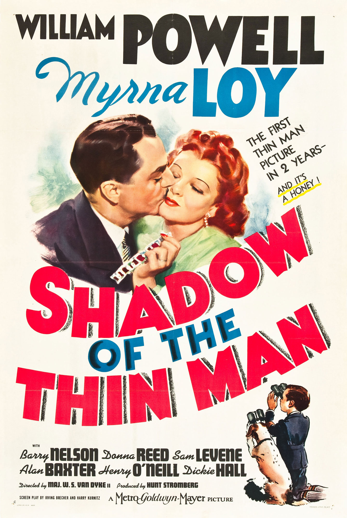 shadow of the thin man 1 sheet style c movie poster