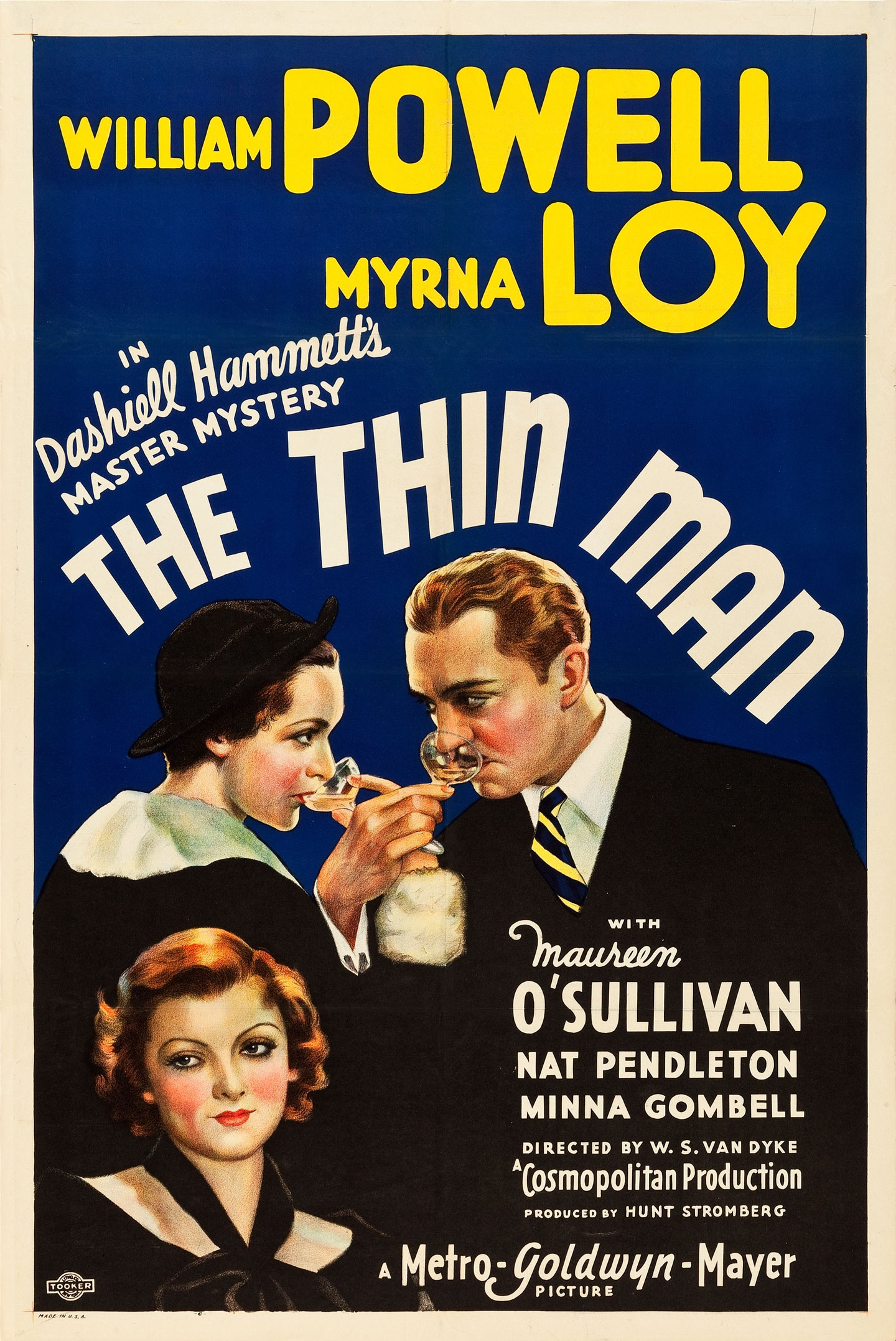 the thin man 1 sheet style c movie poster