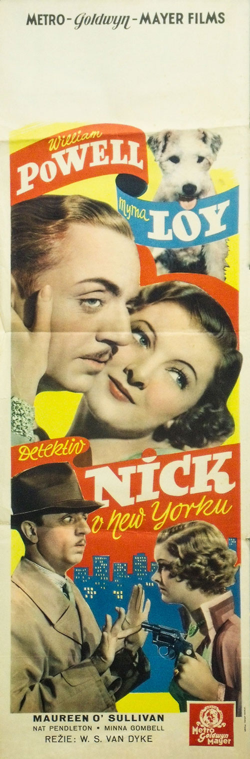 the thin man czech insert movie poster