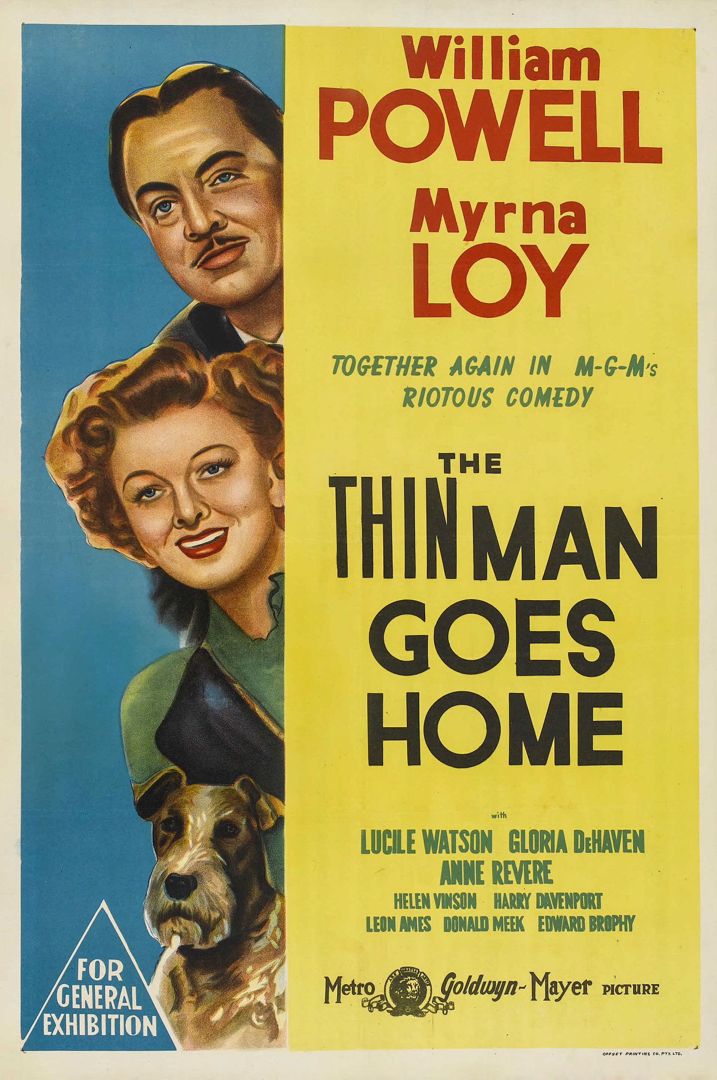 the thin man goes home australian 1 sheet movie poster