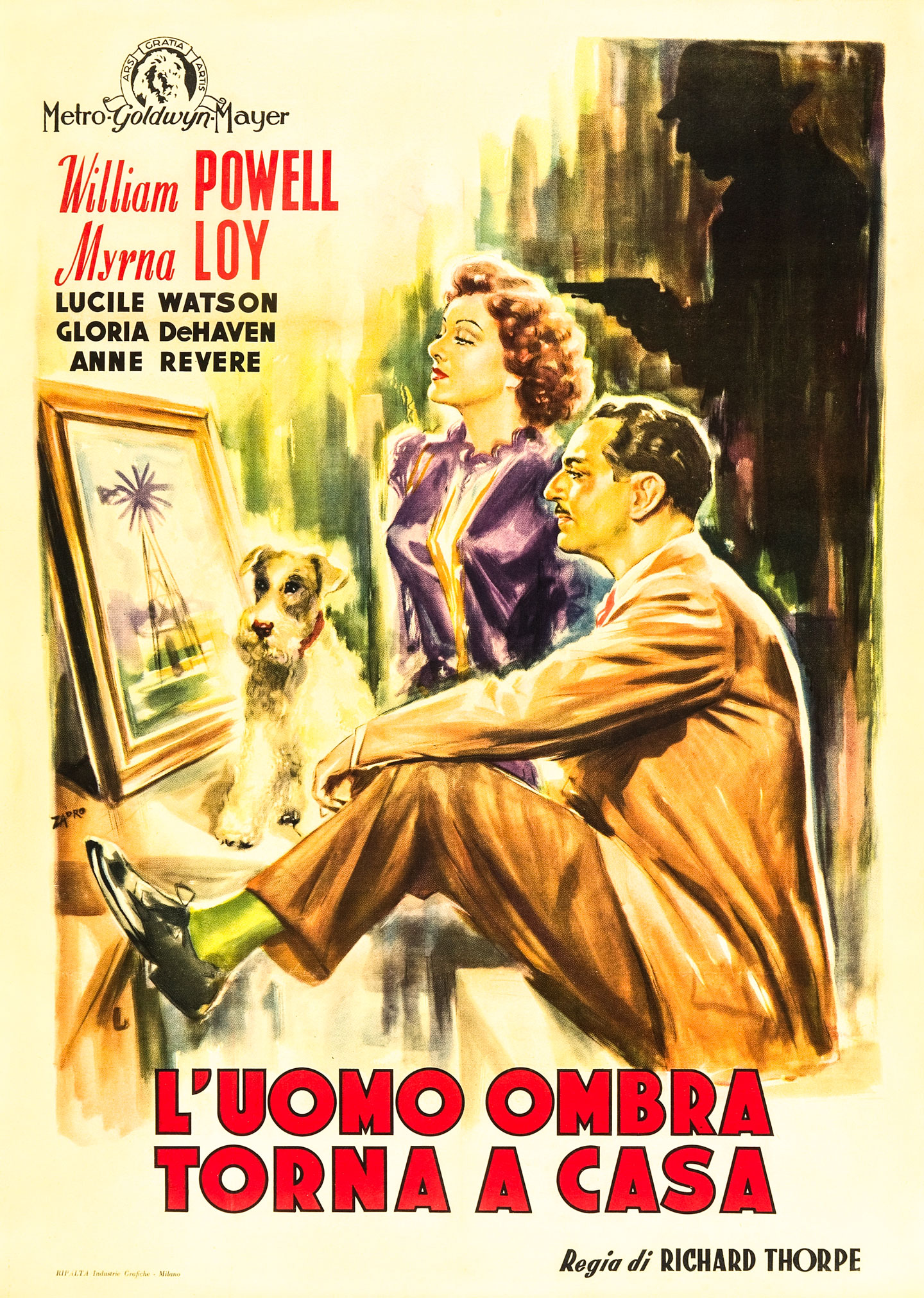 the thin man goes home italian 2 foglio movie poster